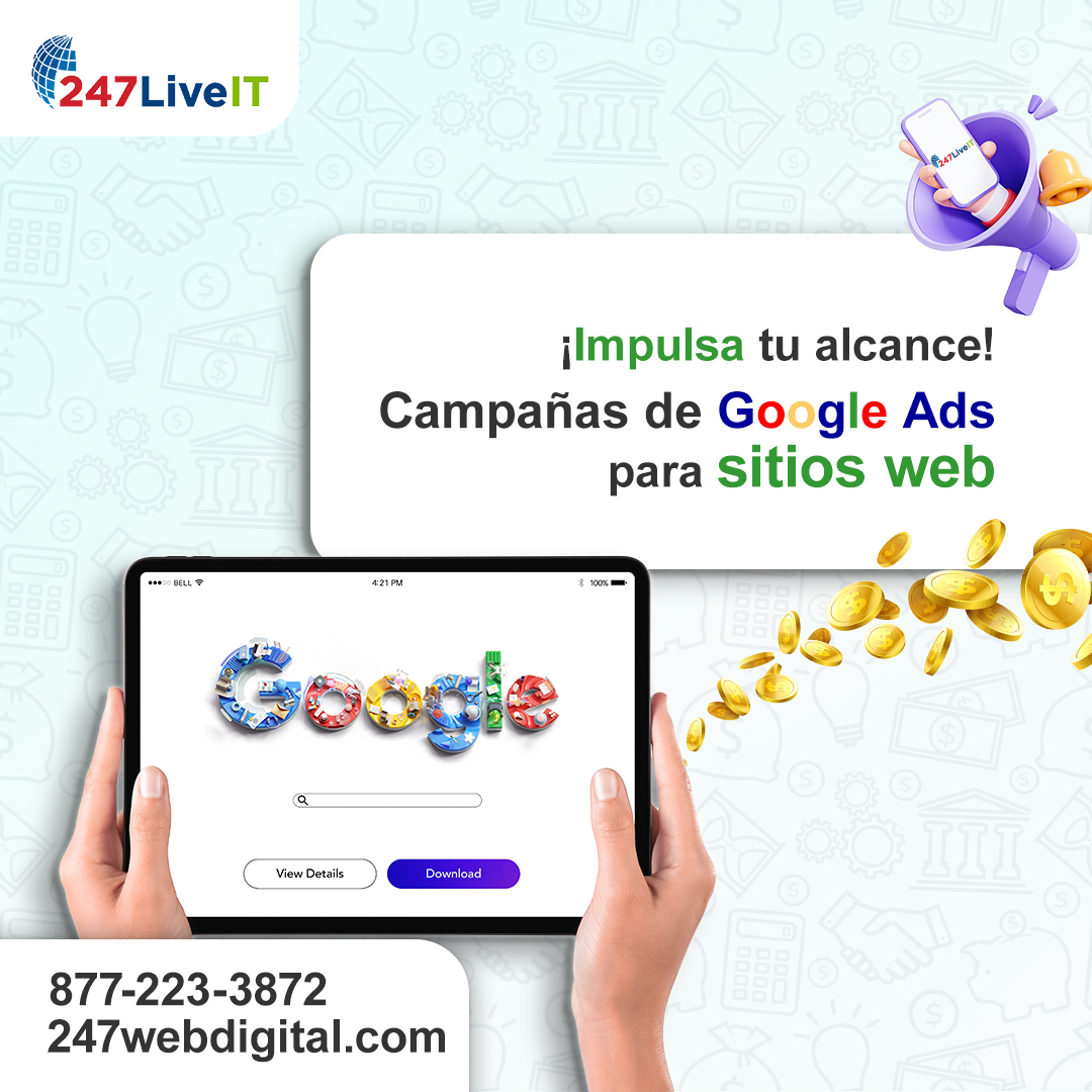 Campañas de Google ads para sitios web